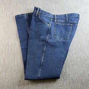 Wrangler Jeans Men's Size 36x34 Medium Starch Creased Cowboy
